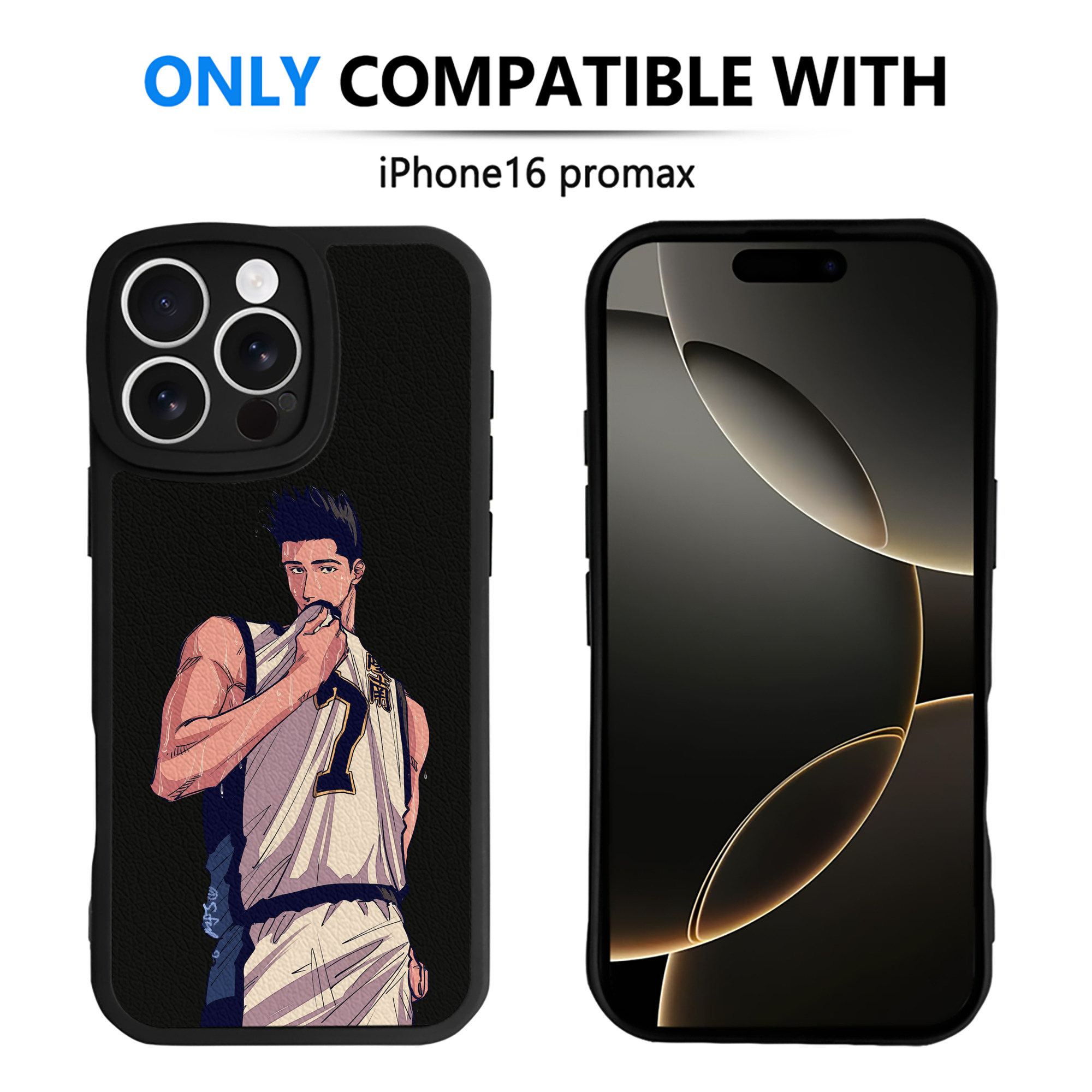 （画像用） SLAM DUNK／スラムダンク 【iPhone 16シリーズ対応】シリコンスマホケース（レザー調） 材質：シリコン